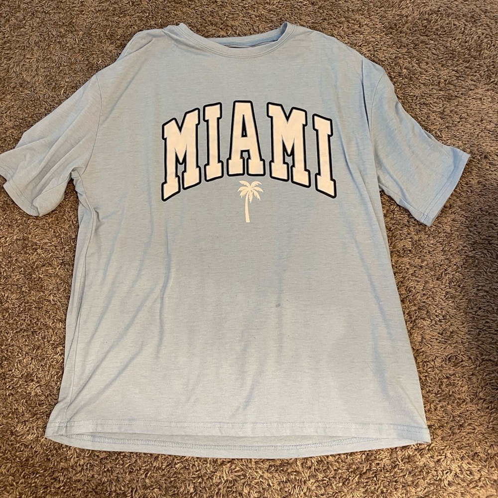 Light blue Miami tee